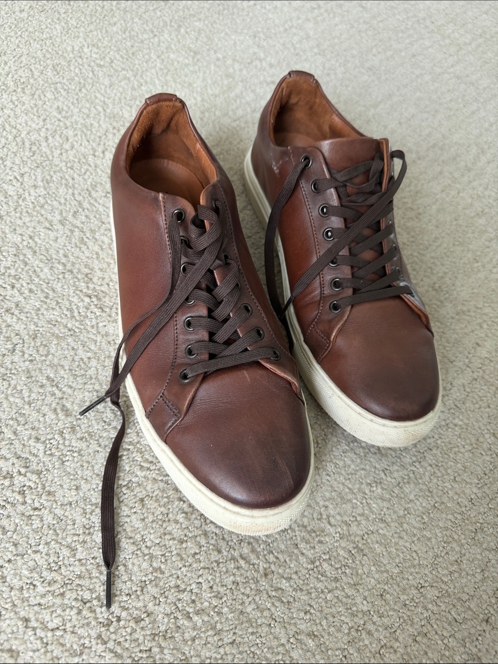 Thursday Brown Leather Men’s Casual Sneakers